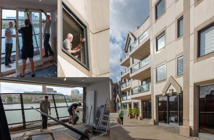 aluwintrwela's tweet photo. #MyExpertInstall Just couldn’t resist entering this months competition. Another #highquality installation of #Aluminium #windows #doors #bifold from @AluK_GB. In July we were installing @norfolkbroads and this month #Thames.Great views @Tate and the #shard. Where next? https://t.co/1CrZ1d09iS