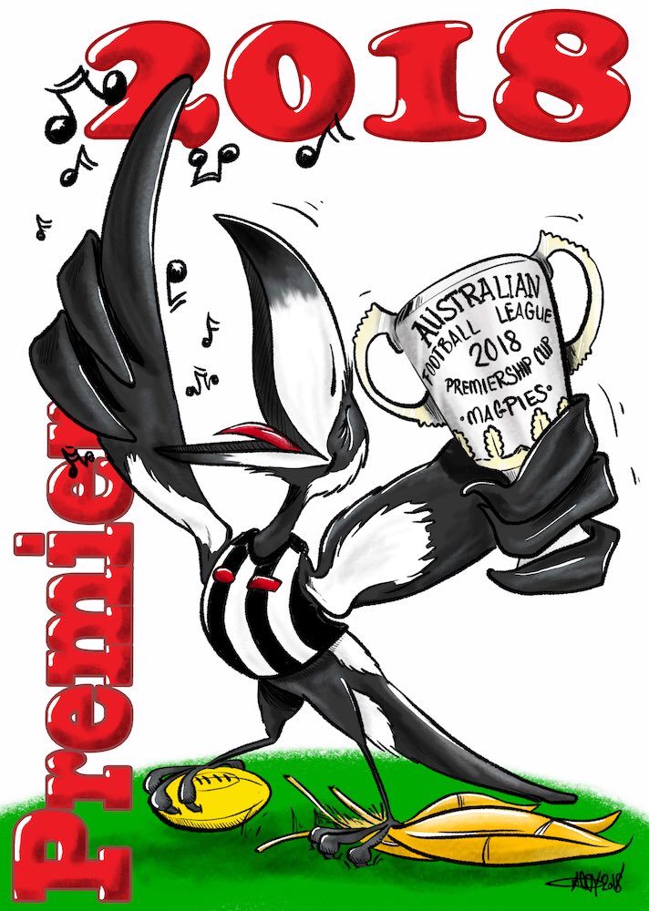 ZempDesigned's tweet photo. Who is going to win the #AFL premiership this weekend? #Collingwood #magpies #AFLFinals #GrandFinal #AFLGF https://t.co/SXNYzXwVGn