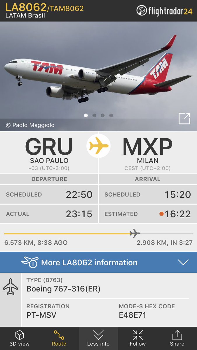 International Flight Network on X: LATAM Brasil flight #LA8062 from Sao  Paulo to Milan (MXP) is diverting to Gran Canaria (LPA)    / X