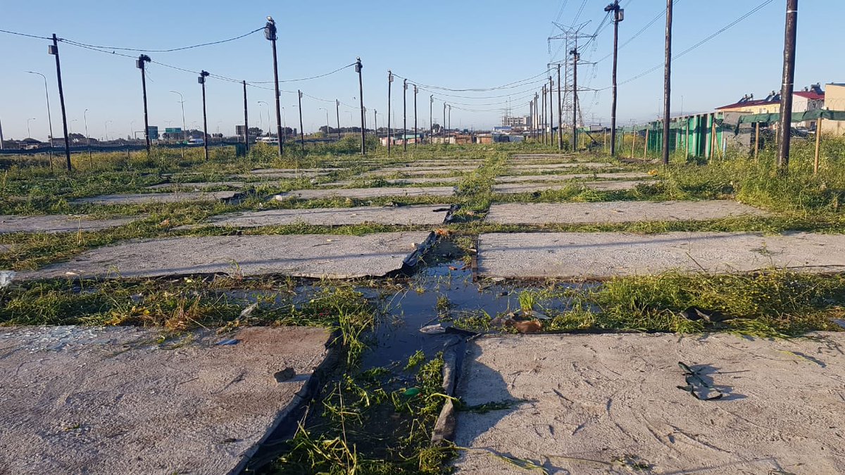 Temporary Housing project vandalized and material stolen in Langa. RED ANTS TACTICAL TEAM move in to prevent further invasion