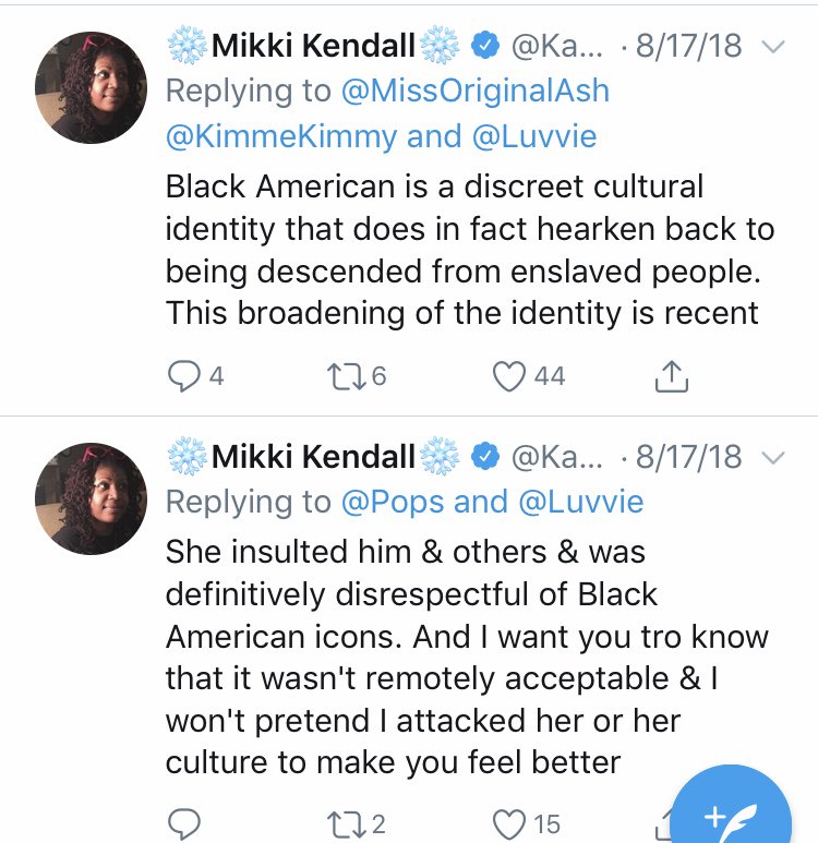 What pray tell, are *some African-Americans who call out cultural interlopers & ethnic bigots* jealous of? #HarrietDeservesBetter(Note: "Black American" here is being used to denote African- #AmericanDOS  #BADASS (Black American descendants of slaves & sharecroppers))