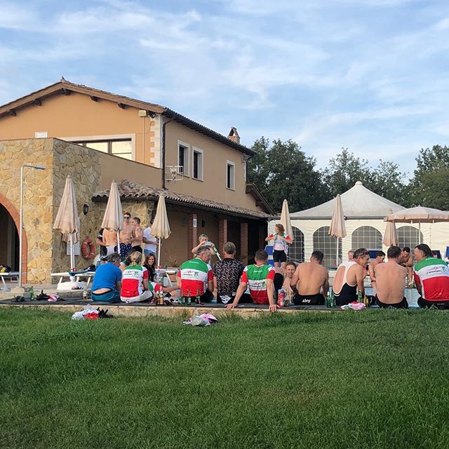 MarkAmbridge's tweet photo. It's done - Lake Garda to Rome, 500 miles in 5 days.  Fantastic trip with some great people; all for a great cause.  Not too late to donate! #straumann #mouthcancerfoundation #dentistry
https://t.co/55CYPW6mad https://t.co/VW7nJL0rms