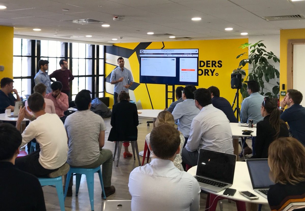 foundersfactory's tweet image. Check out @quanteriumtech - a recent addition to our accelerator programme. The team is building a fully regulated trading platform that incorporates elements of #blockchain technology to provide institutional clients easy access to the digital assets market.