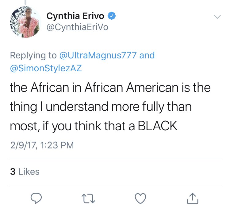 We aren’t naïve. We understand the production timeline. We urge the producers to recast. If they don’t, we assure them that we will vocally & actively do our best to prevent this movie from having financial or critical success.  https://www.change.org/p/boycott-recast-a-black-american-actress-to-play-harriet-tubman #HarrietDeservesBetter