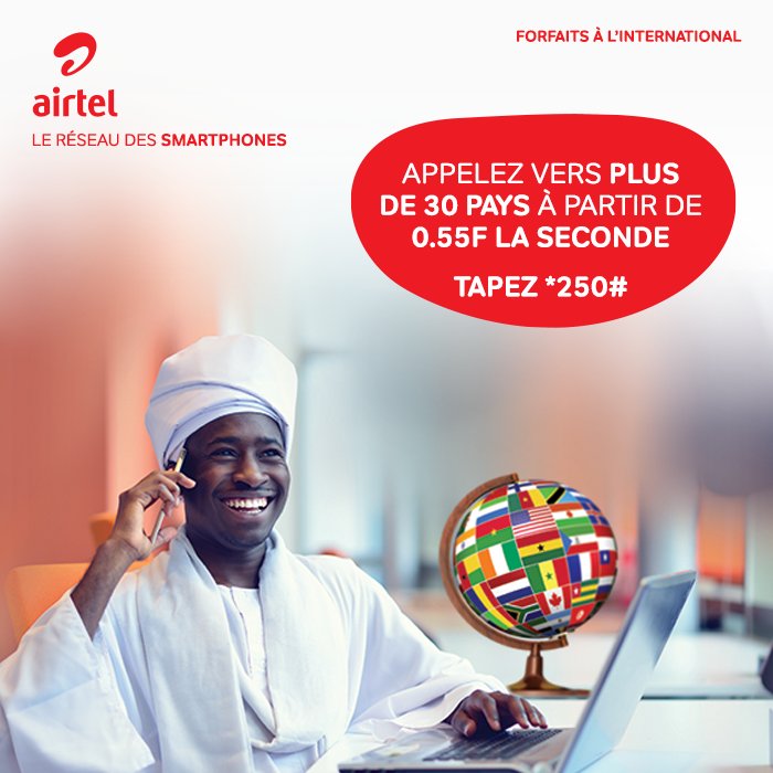 Avec Maxi Monde, vos conversations à l'international durent plus longtemps. Désormais, appelez vos proches dans plus de 30 pays à partir de 0.55F la seconde seulement. N'attendez plus, composez *250#