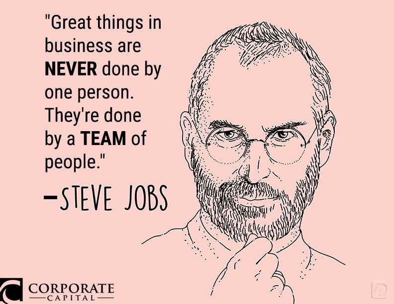 corpcapCCI's tweet photo. Work as a team to reach success! https://t.co/EKuxqdTUzp