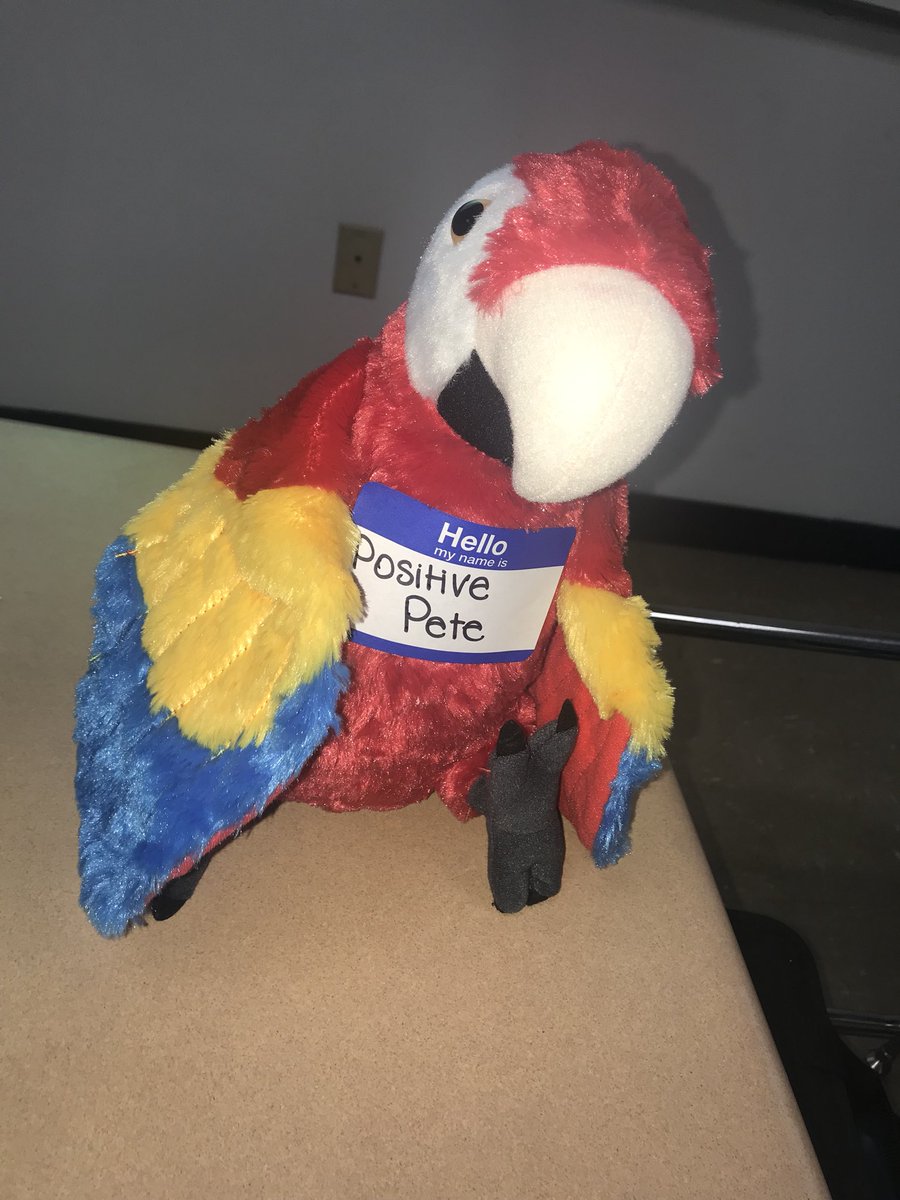 SL_GHS's tweet photo. This week we are putting on “Start with Hello” week. Start with hello week is a week full of spreading positivity through out our school and community. Our parrot’s name is Positive Pete. What he does is spread positivity to everyone he meets. Help us and start with hello!! 😁💚 https://t.co/WedJE00NSJ