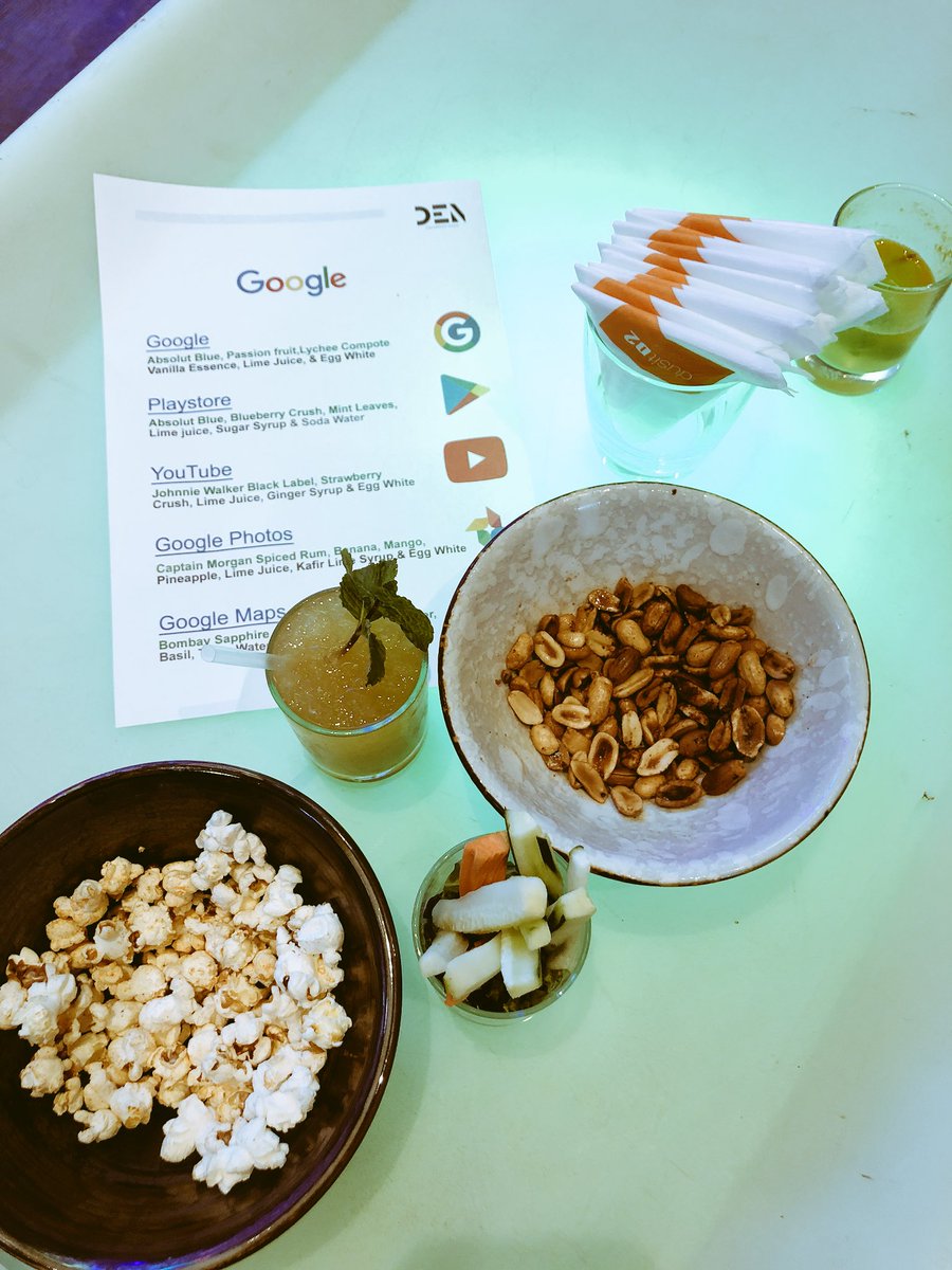 Misskihoro's tweet photo. So @googleafrica hosted an event today to mark 20 years of Google search. I was wondering why they had random papers strewn all over the tables until I realized ni cocktail list. 🤣🤣🤣 #SearchIsOn #GoogleAt20 https://t.co/lLXqtvsT8A