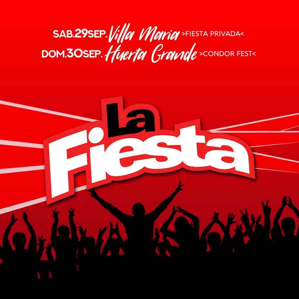 lafiestaoficial's tweet photo. Atención fiesteros!!
Próximo sábado nos vamos a viila maría ! - Fiesta Privada
Domingo Huerta Grande - Condor Fest #SentiteVivo https://t.co/U4wz2o83Ju