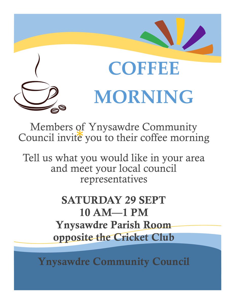 Ynysawdre CC (@ynysawdrecc) on Twitter photo Come and meet your local community councillors this Saturday morning. <a href="/YnysawdreCC/">Ynysawdre CC</a> #Ynysawdre #tondu #Brynmenyn Come and meet your local community councillors this Saturday morning. <a href="/YnysawdreCC/">Ynysawdre CC</a> #Ynysawdre #tondu #Brynmenyn