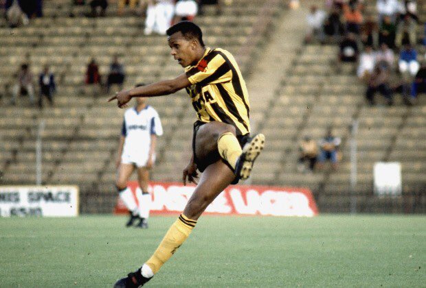 zarsport's tweet image. Doctor “16V” Khumalo at his peak in the early 90s.#SAHeritage