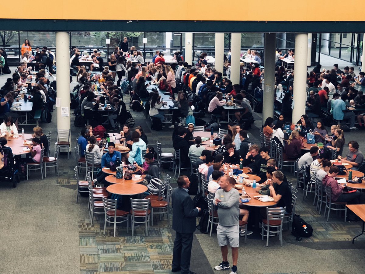 SycamoreSchools's tweet photo. #lunch #lunchB #TwitterTakeover @TheRealMrMader @AVESCounselors https://t.co/oN7i55ewok