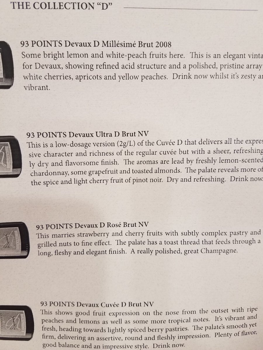 ABCwineBillK's tweet image. Tasted these fine champagnes this morning. Yum. #devaux #champagne #93points
