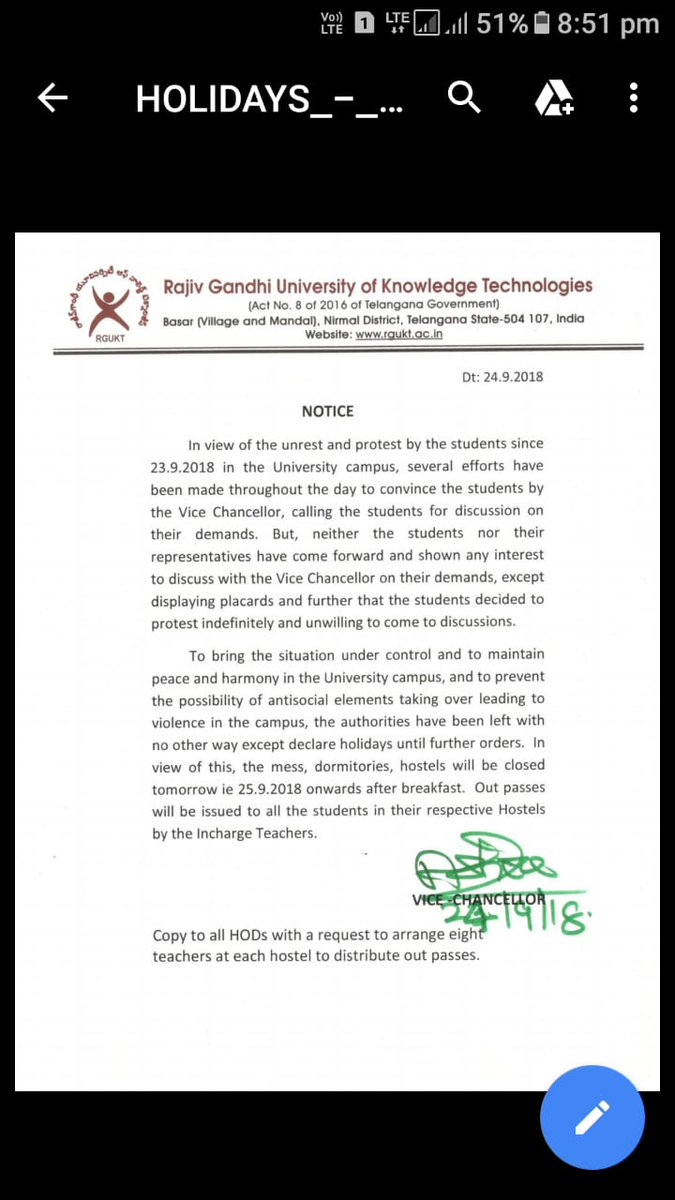 Shyamkanduri2's tweet photo. #corruptionfreergukt 
Is it our mistake to fight for our demands and rights?? This is the way administration handling the protest!!!to expel the students out of IIIT.  Pity on our administration for such a downgrading move by the so called IIIT administration https://t.co/BSXvjs1cSs