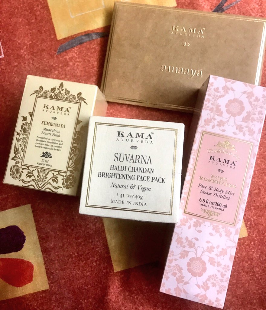 Looking forward to pamper my skin a little . @KamaAyurveda #natural #indianskincare