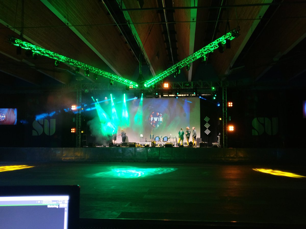 We've been hard at work this weekend. A few days ago, this was an empty sports hall. In a few hours, it will host the first night of #BathFW18
