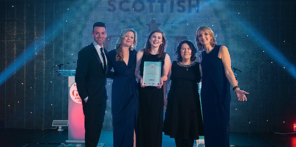 Well done to all of the team <a href="/EdenMill/">Eden Mill St Andrews</a> Multi Winners #ScottishGinAwards .
And Fern our daughter delighted to be collecting the Award