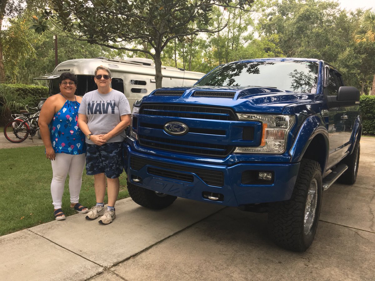 DriveTuscany's tweet photo. Congratulations to Bonnie and Francis for becoming proud owners of a 2018 Tuscany F150 FTX! They will be driving in style in Charleston, SC! https://t.co/qE9pXzabXP