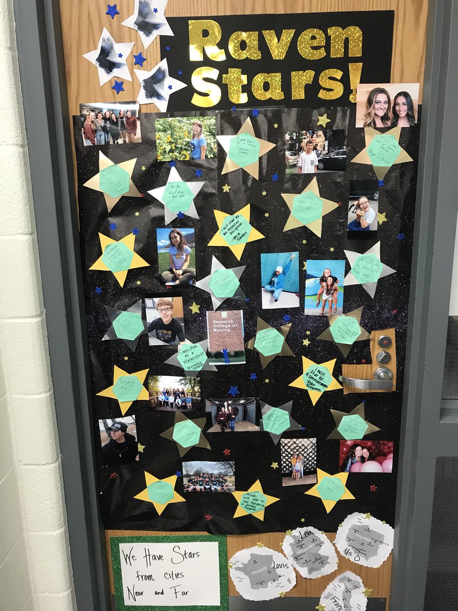 0math311's tweet image. A little late, but it’s fun decorating for homecoming week. #ONWHOCO2018DD #ravenpride