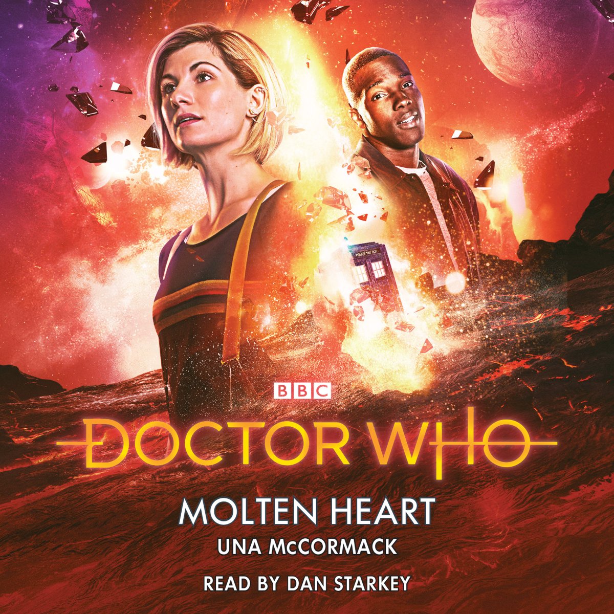 TARDISLibraryDW's tweet image. We now have covers &amp;amp; confirmed audio readers for all 3 of the 13th Doctor's first batch of novels: Dan Starkey, Clare Corbett and Mandip Gill (new companion Yasmin) will read Molten Heart, The Good Doctor &amp;amp; Combat Magicks respectively timelash.com/tardis/search.…
