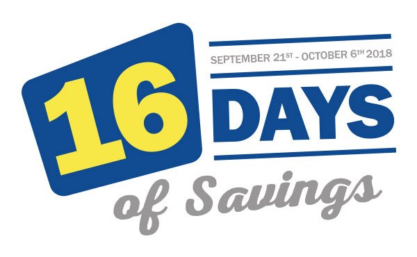 The 16 Days of Savings is On Now <a href="/Happy_Harrys/">Happy Harry's</a> .

Visit happyharry.com/flyer to view full flyer