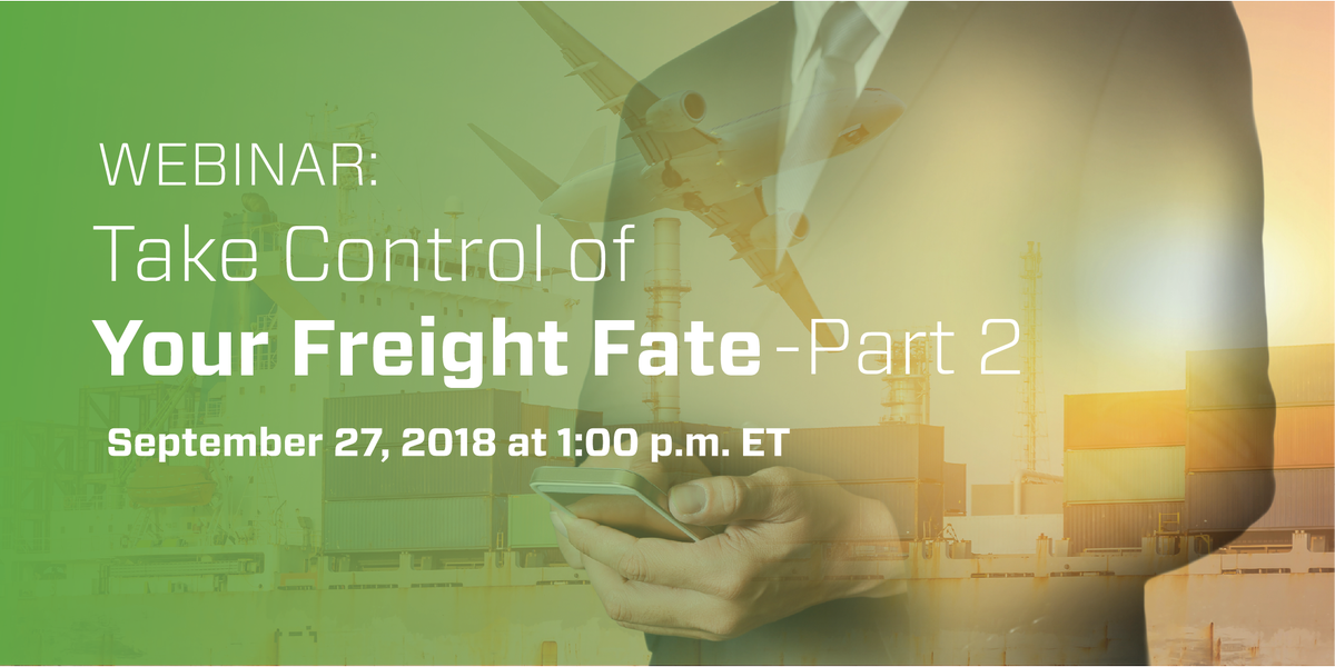 SealedAirBrand's tweet photo. Part 2 of our Freight Fate free webinar series is here! Whether you were able to attend Part 1 or not, you're not going to want to miss learning about the different elements of your freight bill. Please join us this Thursday, Sept 27. https://t.co/jzqaTNWmoV https://t.co/WTajZjV3Wl