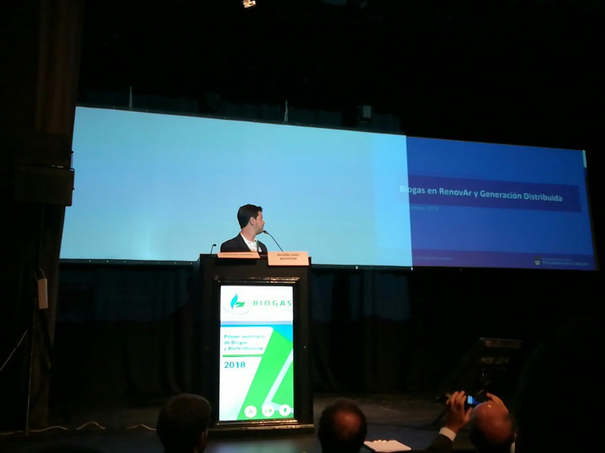ArgOpener's tweet photo. Arranca el primer congreso de #biogas y #biofertilizantes comienza disertando @MaxMorrone. https://t.co/iuH3Jp3FB3