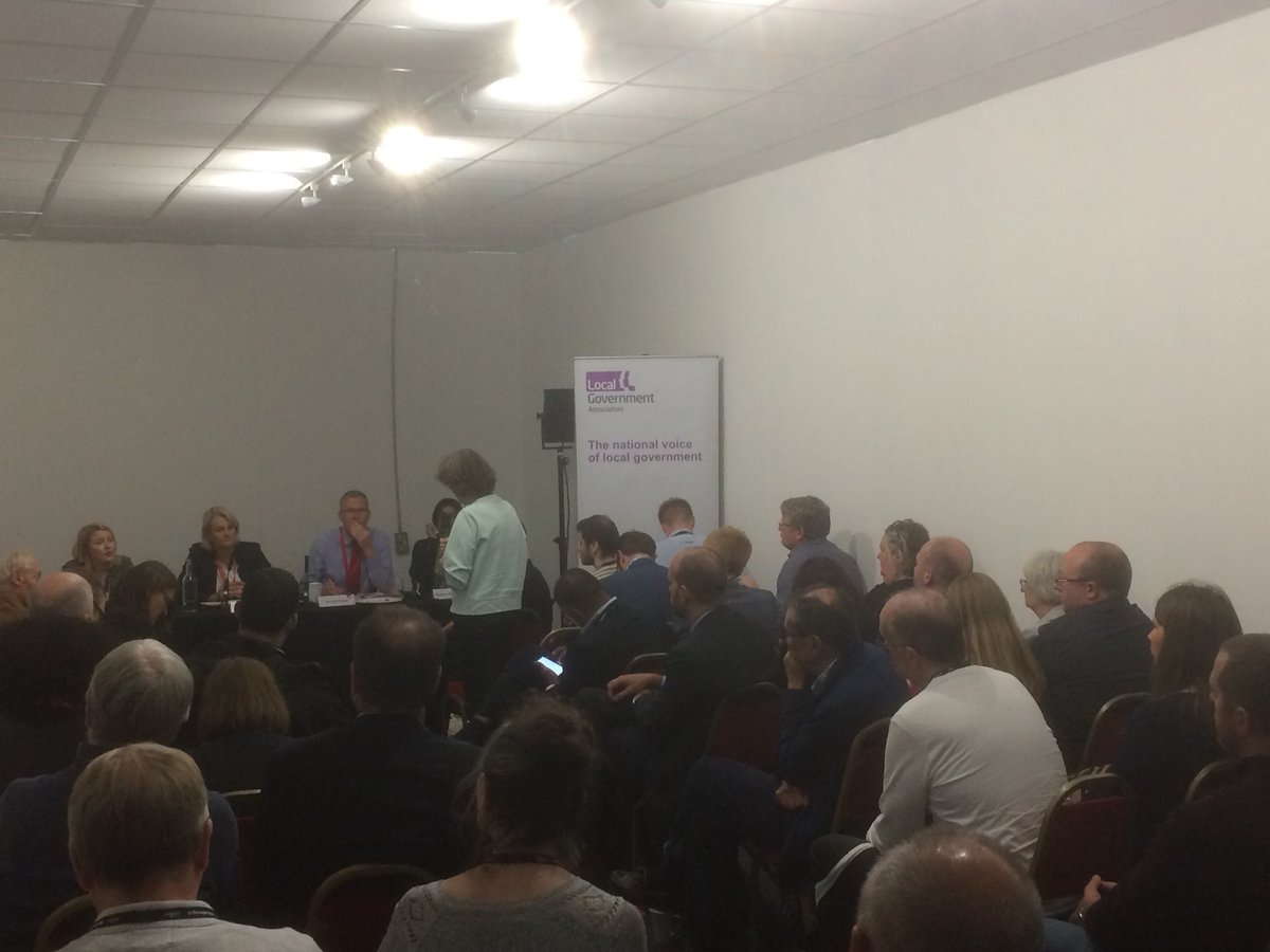 LGAcomms's tweet image. We’re onto questions from @LGA_Labour Cllrs. Key points being made include need for devolution, examples of increased costs, issues on data collection, fair funding, and reform of adults and children’s social care #LabConf18
