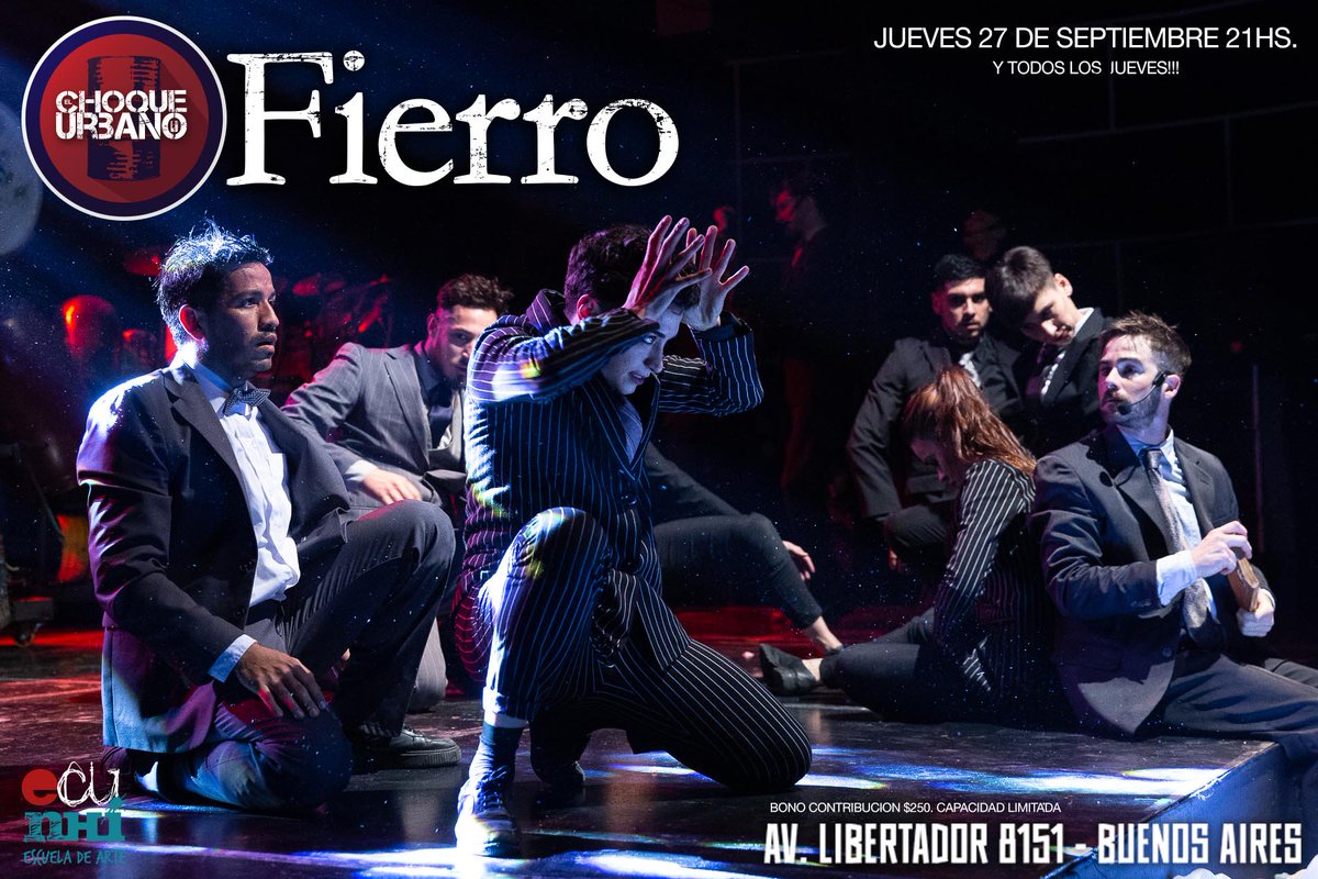 Fierro! Jueves 27 de septiembre. Echuni. Libertador 8151. 21hs.