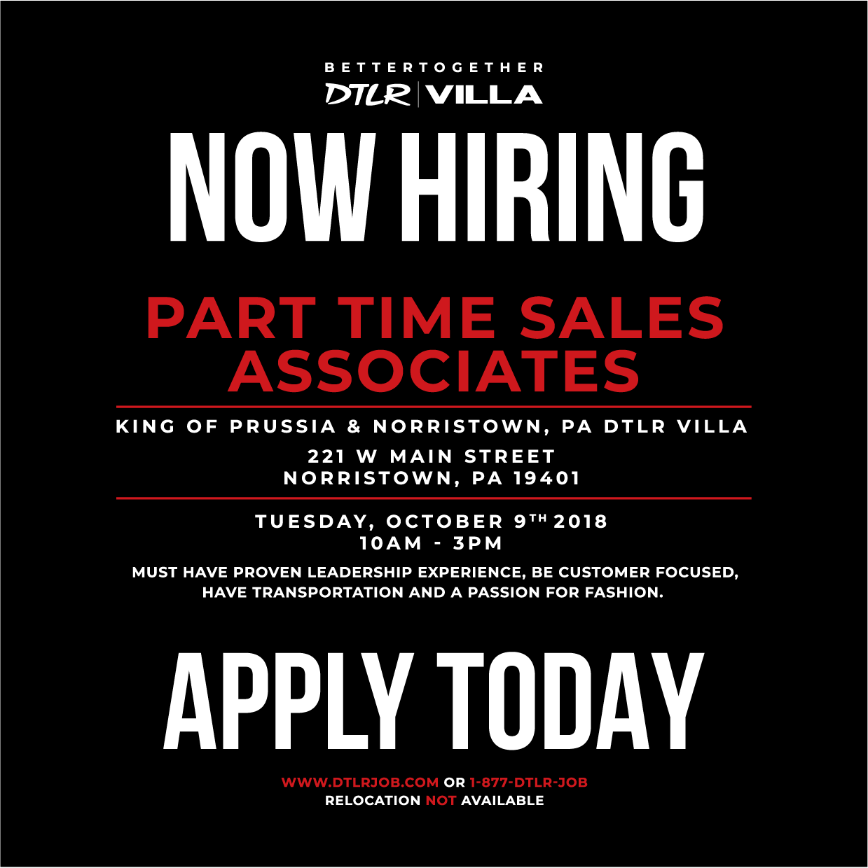 dtlr-on-twitter-pa-we-re-hiring-join-the-dtlr-team-apply-today-jobs-jobsearch-hiring-pennsylvania-dtlr-https-t-co-ohvalu3o5f-twitter