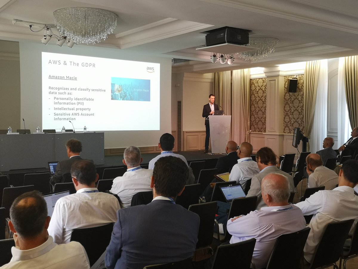 IDCyberSecurity's tweet image. Now @orlando_sc keynoting on Enhancing #Privacy and Compliance in the Cloud with @awscloud 
#SmartSecurityWeek #CyberSecurity