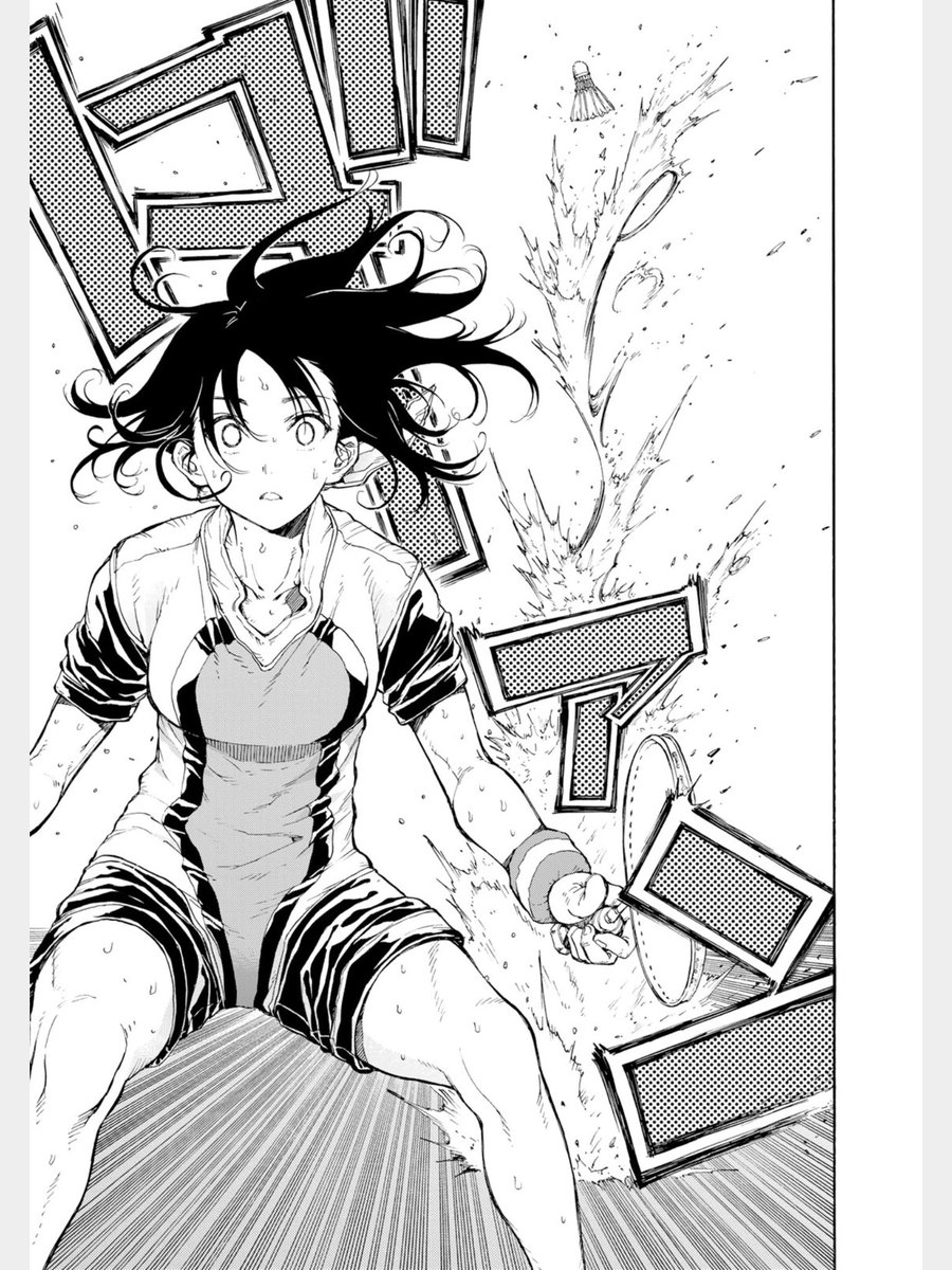 アニメマンガ名探偵すやまたくじ はねバド 12話 いよいよ始まる魔王退治 綾乃が見る相手は母親じゃない ライバルだ 荒垣の一撃一撃が綾乃を揺さぶる 原作漫画だと第2セットで激しいラリーの応酬 荒垣の気迫と強烈な連続スマッシュで綾乃の体力を削る
