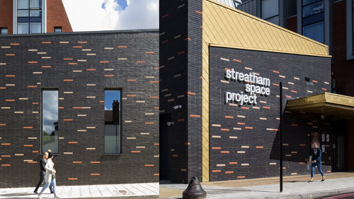 BricksUK's tweet image. STREATHAM SPACE PROJECT - @MDR_Associates
Clad in a striking facade of linear brickwork, the Streatham Space Project is a new 120-seat theatre and arts centre in south London. More in this week&apos;s Brick Bulletin: bit.ly/2IfIO5z #Brick #BrickBulletin #UKBrick #Architecture