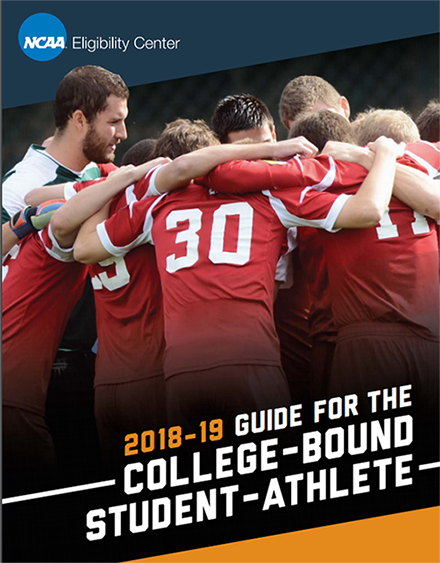 ncaaec's tweet photo. The 2018-19 Guide for the College-Bound Student-Athlete is now available in printed form for purchase or download. This booklet includes info on the @NCAAEC, academic reqs, recruiting, student-athlete time management and more. Click here to order: https://t.co/G94xsR1i6W https://t.co/I2KLgmpX03