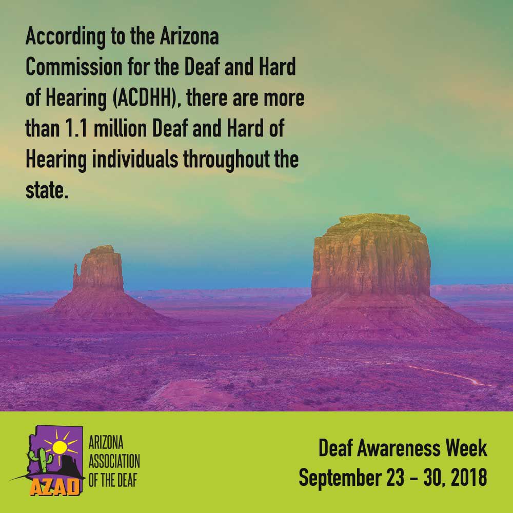 azad_inc's tweet photo. According to the Arizona Commission for the Deaf and Hard of Hearing (ACDHH), there are more than 1.1 million Deaf and Hard of Hearing individuals throughout the state. 
.
Photo Description: Landscape photograph of Monument Valley located in Arizona.
.
.
#deafawarenessweek https://t.co/I9nxhSUClE