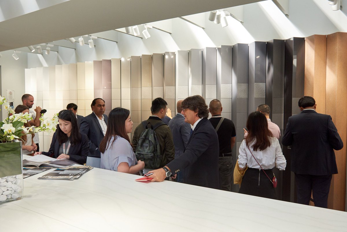 Lapitec's tweet image. It’s CERSAIE time! We’re fired up to share with you the delicate touch of Lapitec®’s new finish for interiors: Velvet, a delicate surface, soft to the touch and available in 4 colours. Meet us at stand A2-B3, pavilion 25, in Bologna! @CersaieOfficial #cersaie2018 #lapitec