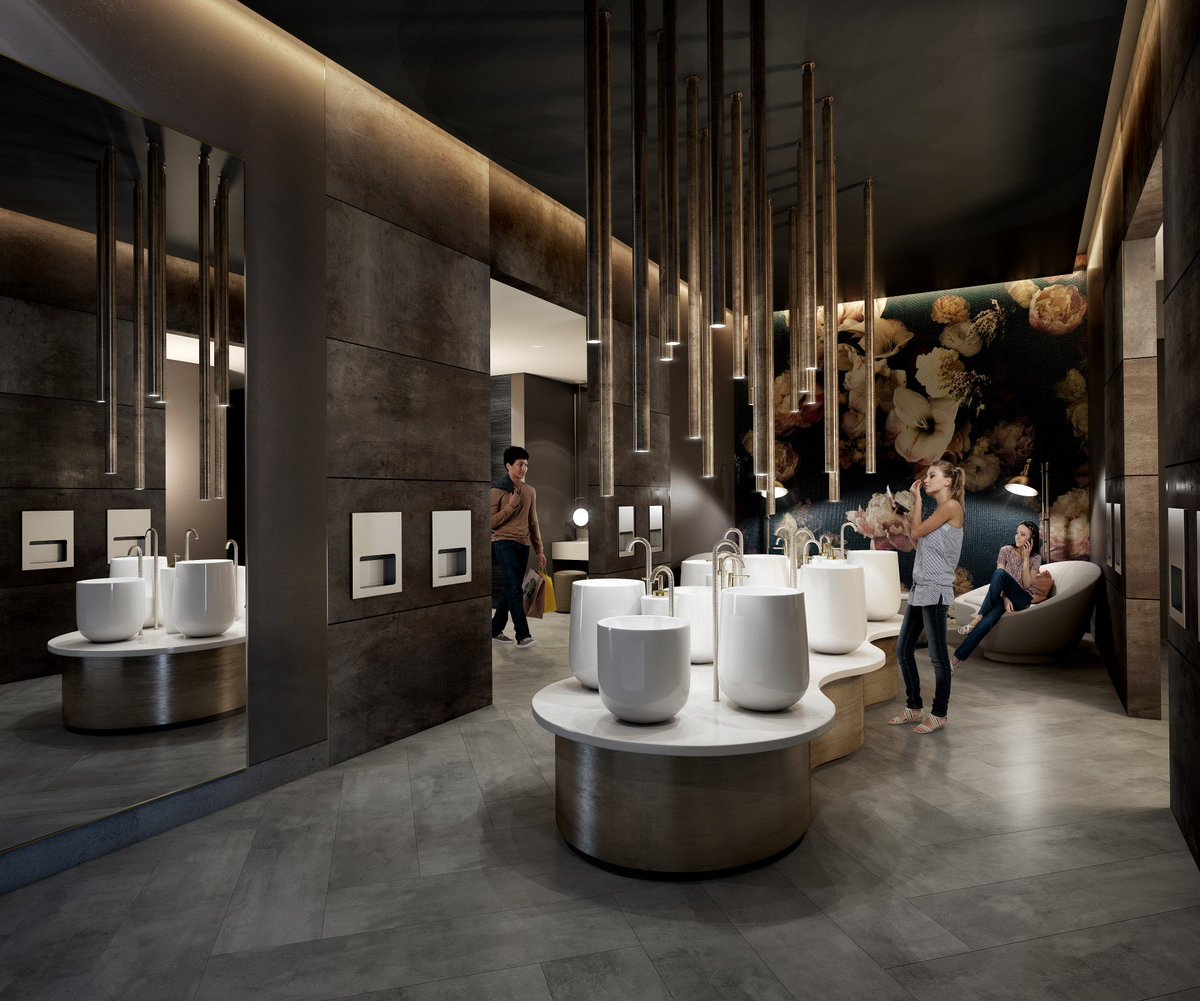 provisualcg's tweet image. Two different #Toilet styles #3drendering for the #Hospitality industry