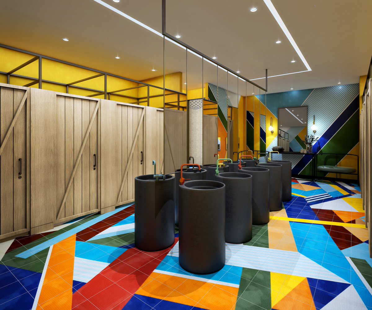 provisualcg's tweet image. Two different #Toilet styles #3drendering for the #Hospitality industry