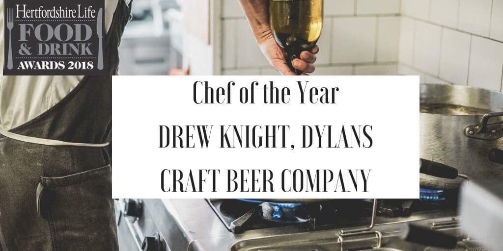 A huge well done to…Drew Knight @dylanskingsarms. Drew Knight is our Chef of the Year, supported by @ArchantDigital #BestinHerts