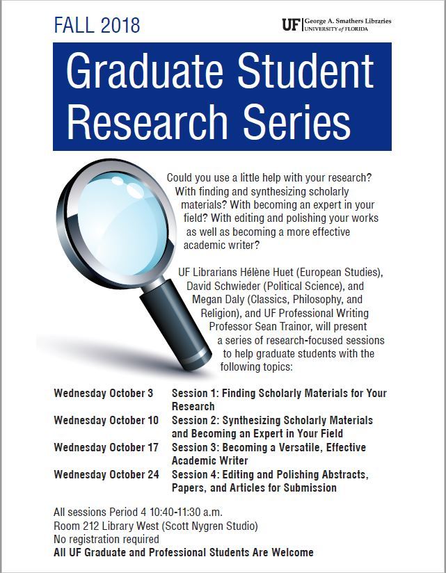 Graduate Student Research Series – Fall 2018 helenehuet.org/academia/gradu…