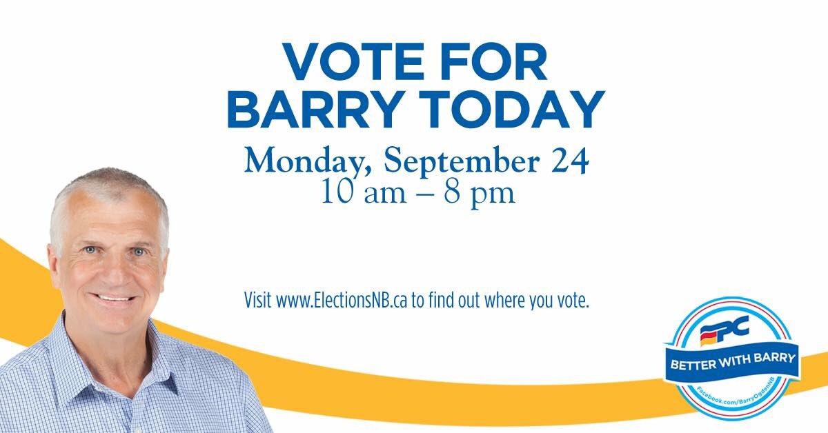 Election day is here. Can I count on your support today? #SaintAwesome #NBVotes2018