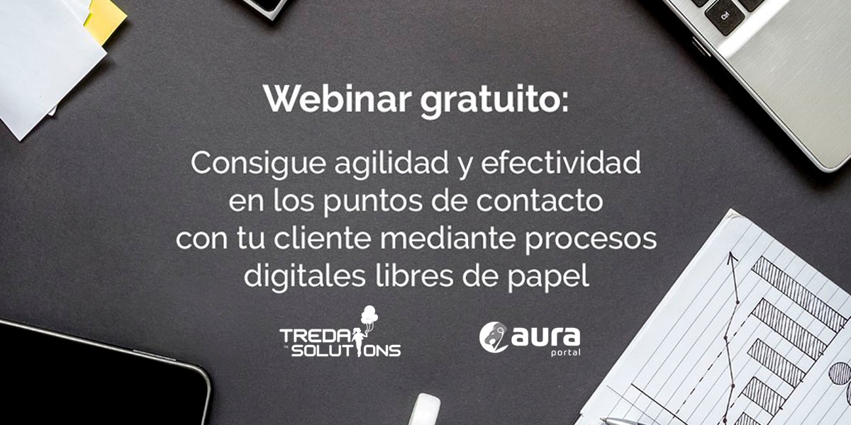 AuraQuantic's tweet image. ¡El servicio rápido y eficiente al cliente es la gran diferencia! Descubra cómo se consigue con el uso de tecnologías AuraPortal #iBPMS y Ephesoft #SmartCapture + #MachineLearning el Jueves 4 de Octubre a las 17:00 h. de Madrid, España #Webinargratuito auraportal.com/es/webinar-gra…