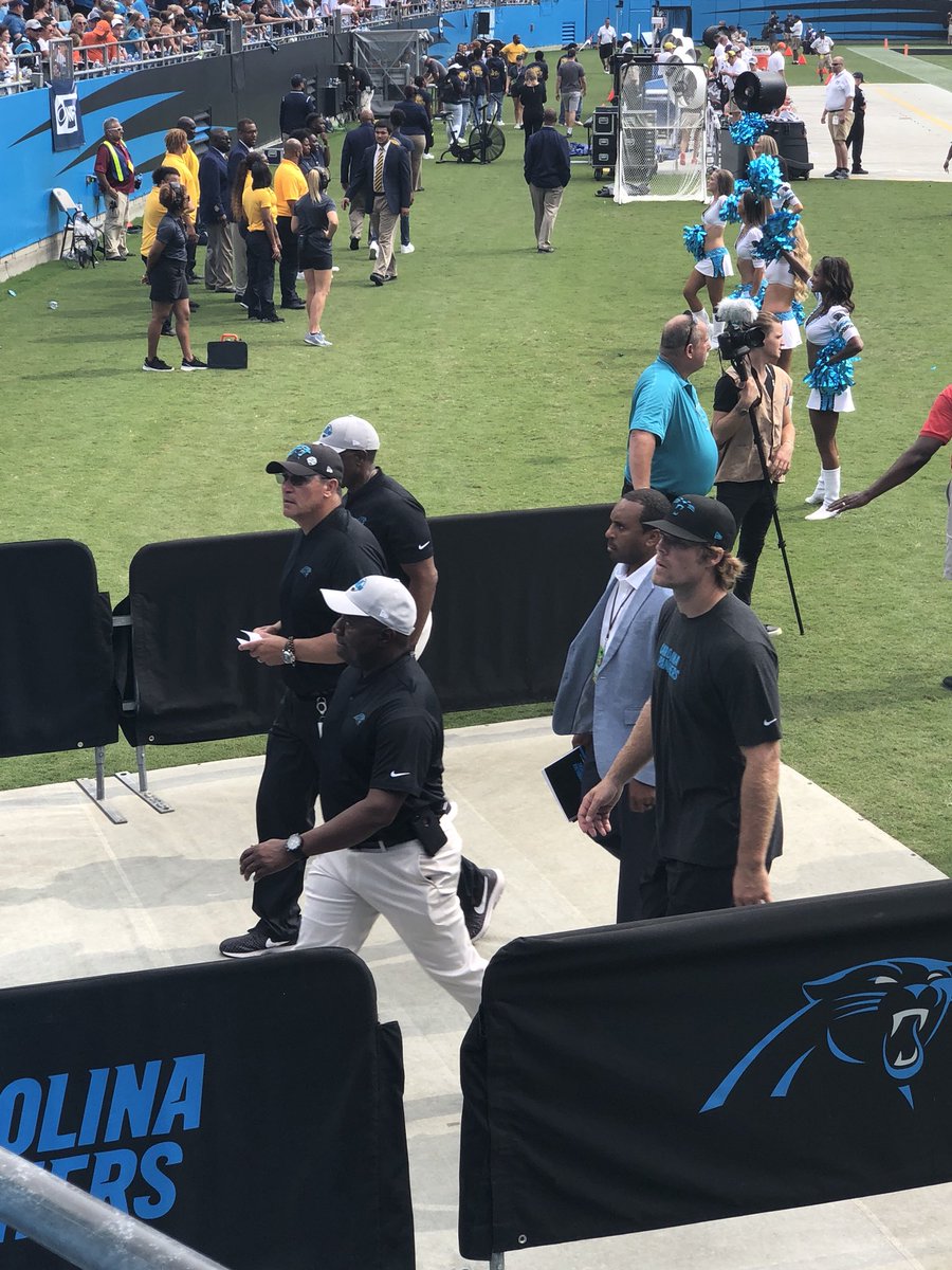 CornishinKinder's tweet image. A few pics from the game! #row1 @CameronNewton @Panthers