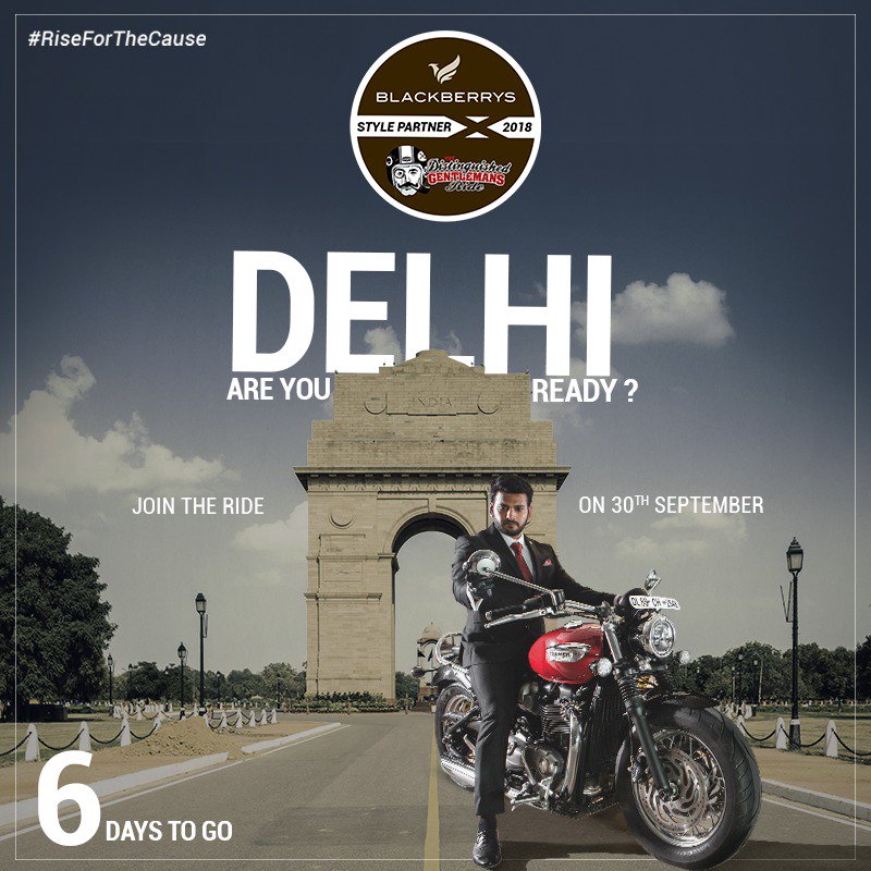 BlackberrysMW's tweet photo. The moment to #RiseForTheCause gets closer each day.
Only 6 days to go for the Distinguished Gentlemen’s Ride in support of Prostate Cancer and Men’s Mental Health.
Join the ride on 30th September with #Blackberrys, official #StylePartner for #DGR2018.
#empowerMEN #DGR https://t.co/3BnFVJ9nmY
