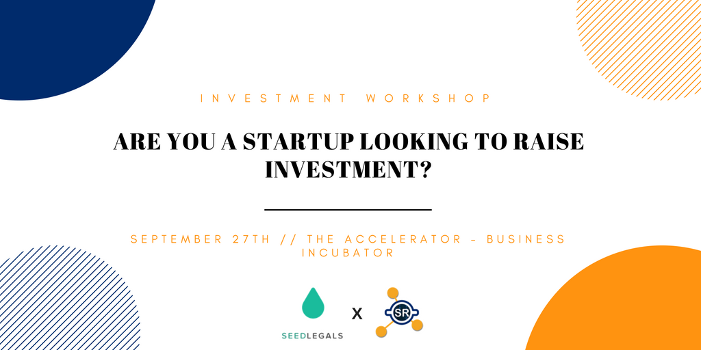Are you a #startup looking to raise investment? Join us for an interactive workshop this Thursday w/ @seedlegals and get #investmentready! bit.ly/2CpvJat
