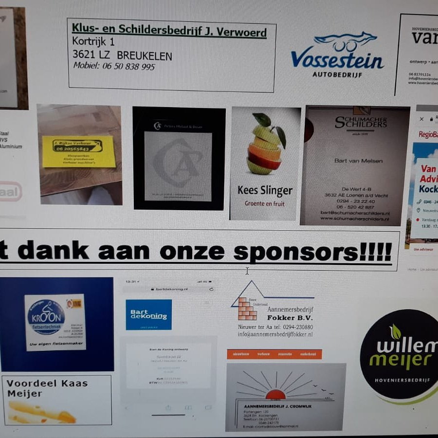 a.s zaterdag Rommelmarkt 
School met de Bijbel nieuwer ter aa 
aanvang 10 uur 
met Fantastische prijzen 
met dank aan onderstaande  Sponsoren