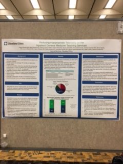 CCF_IMCHIEFS's tweet photo. Proud of the IM residents who represented at the HVPAA Conference in Baltimore over the weekend! #meded @kbharris90 @abbyCCim https://t.co/61sixIaHiU