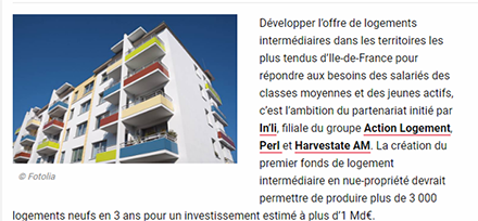 C’est officiel et c’est sur @BusinessImmo : <a href="/inli_officiel/">in'li</a> <a href="/ActionLogement/">Action Logement</a> , #Harvestate AM &amp; #PERL créent le 1er fonds en #NuePropriété dédié au #logementintermédiaire ds les territoires les + tendus d’<a href="/iledefrance/">Région Île-de-France</a> ow.ly/bUxD30lWDly  
Lire le #CP : ow.ly/6KgD30lWD8K