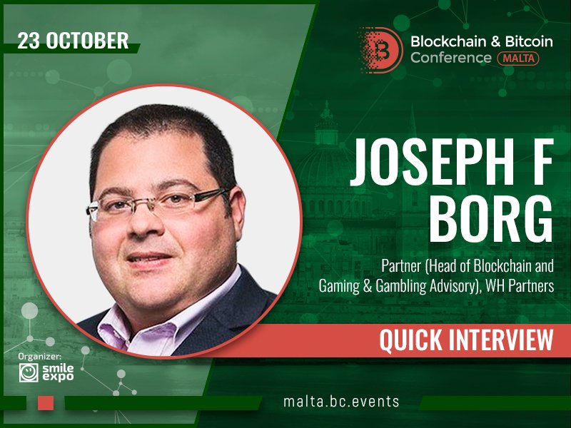 INTERVIEW WITH THE EXPERT 📝
Blockchain Will Revolutionize Business - Joseph F. Borg <a href="/avvjfborg/">Dr. Joseph F Borg</a>, Partner at WH Partners and speaker of Blockchain Conference Malta. Read the interview » bit.ly/2ONUaQD

#BBConf_news #BBConfMalta