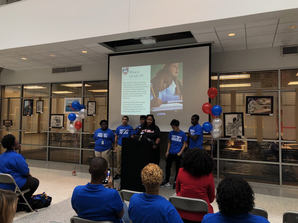 National GEAR UP week starts today. During the week, <a href="/gearupphilly/">GEAR UP Philadelphia</a> students will hear from motivational speakers about college, create vision boards and community members will participate in Rep Your College Day. 
“Hold the vision. Trust the process.”